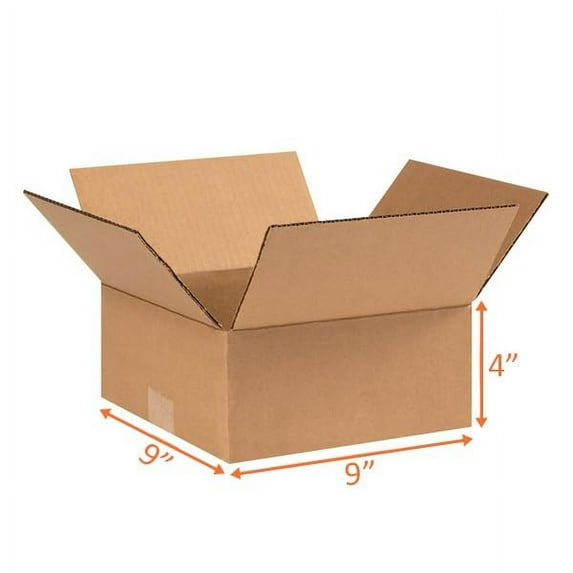UCANPACK Medium Shipping Boxes 9 x 9 x 4" - 25 Pack Corrugated Shipping Boxes for Small Business Packaging Boxes - Made in USA Corrugated Shipping Boxes