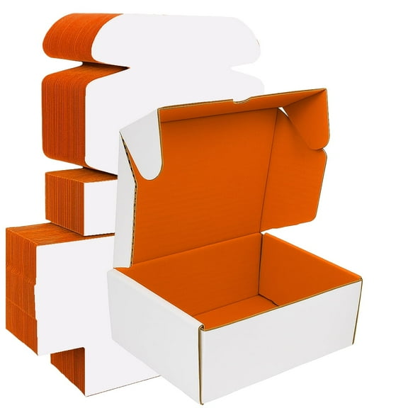 UCANPACK Orange Mailer Boxes 16 x 12 x 6" (Color Inside) - 25 Pack 200# Sturdy Shipping Boxes For Packaging, 16x12x6 Shipping Boxes - Custom Gift Boxes Made in USA