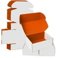 thumbnail image 1 of Ucanpack Heavy Duty Boxes For Moving Small Deluxe Mailer Box Orange (White Outside) , 6 x 6 x 6" - 50 Pcs, 1 of 7