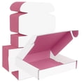 thumbnail image 1 of Ucanpack Corrugated Mailer Box Medium Packing Supplies For Moving Pink (White Outside), 12 x 11 x 3" - 50 Pcs, 1 of 7