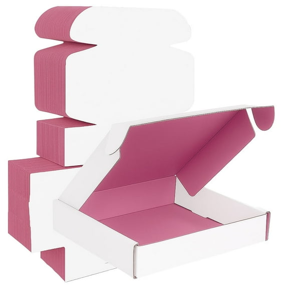 Ucanpack Heavy Duty Boxes For Moving Small Deluxe Mailer Box Pink, 5 x 5 x 3" - 50 Pcs