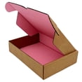 thumbnail image 1 of Ucanpack Corrugated Pink Small Mailer Box ECT-32 Heavy Duty Moving Box, 7.35 x 5¾ x 3½" - 50 Pcs, 1 of 5