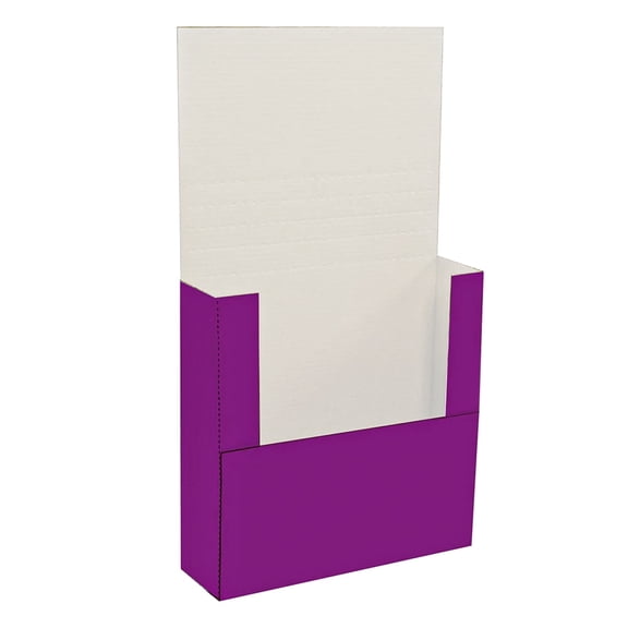 Ucanpack Easy Fold Mailing Boxes, Self-Locking Corrugated Mailers for Packaging Purple 11x8 5/8x2" - 50 Pcs