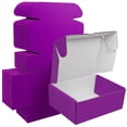 thumbnail image 1 of UCANPACK Purple Mailer Box (Kraft Inside) 7 x 4 x 4" - 50 Pack Corrugated Cardboard Mailer Boxes for Small Business Packaging Boxes - Made in USA Corrugated Shipping Boxes, 1 of 10