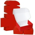 thumbnail image 1 of Ucanpack 50 Pcs Small Boxes For Shipping, Made In USA 14x10x3" Inch Corrugated Mailer, 1/8 Inch Thick Cardboard Storage Box, Red Literature Mailer, Moving Carton, 1 of 10