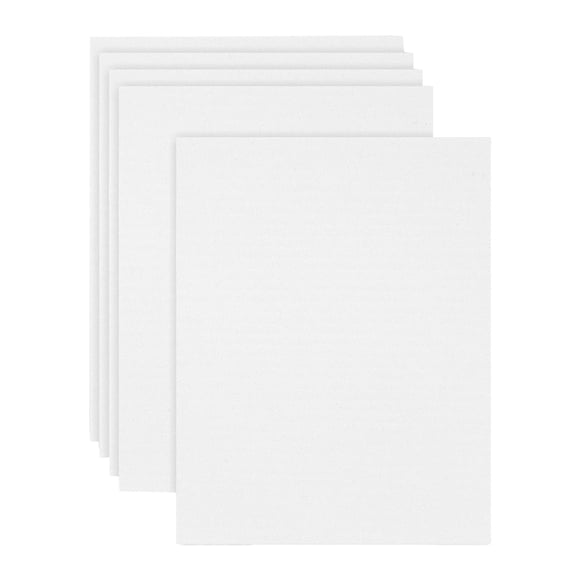 UCANPACK All White Corrugated Cardboard Sheet 26 x 8" (B Flute) 250 pack 26x8 Color Corrugated Sheets for Gift Packing Separator, Packaging Insert Cards