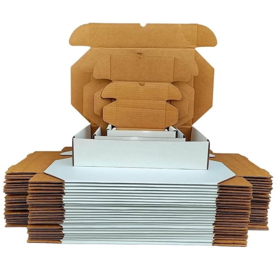 UCANPACK White Mailer Boxes 12x9x5 Inches - 50 Pack White Corrugated Mailers Box Mailers, Cardboard Boxes for Shipping and Packing - Custom Shipping Boxes - Made in USA