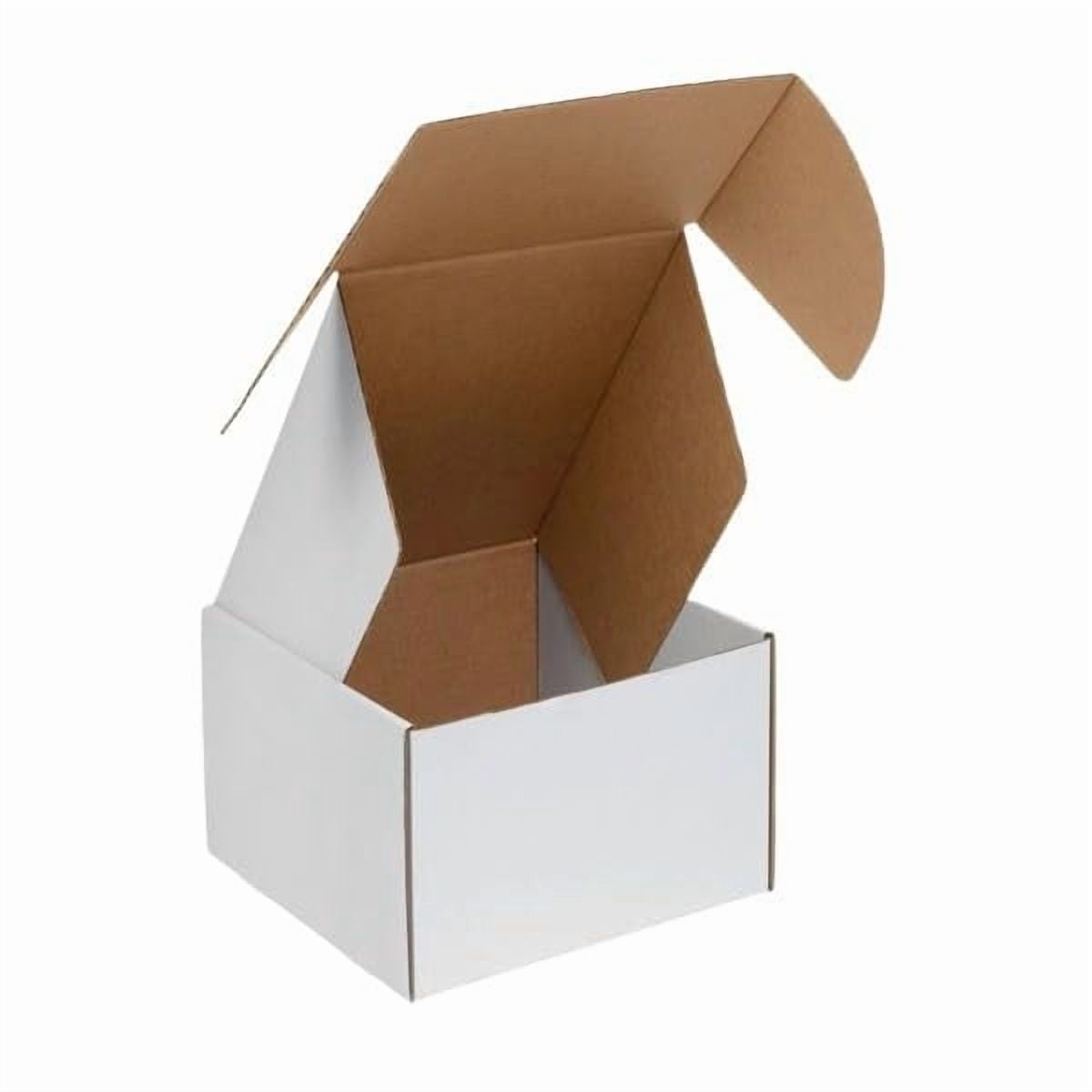 Ucanpack Corrugated White Mailer Box ECT-32 Heavy Duty Moving Box Small , 4¼ x 6 x 4" - 50 Pcs