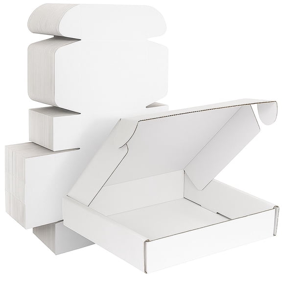 Ucanpack Heavy Duty Boxes For Moving Deluxe Mailer Box Large White, 19½ x 9½ x 2 1/5" - 50 Pcs