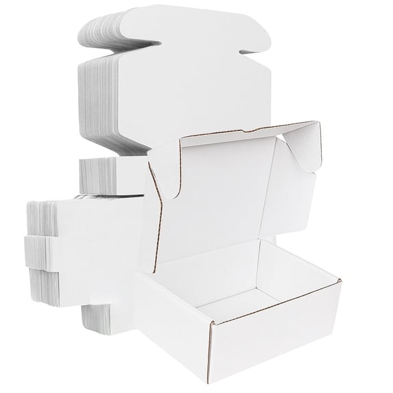 Ucanpack Corrugated Mailer Box Heavy Duty Bulk Boxes White 7 x 5 x 3" 50/Bundle