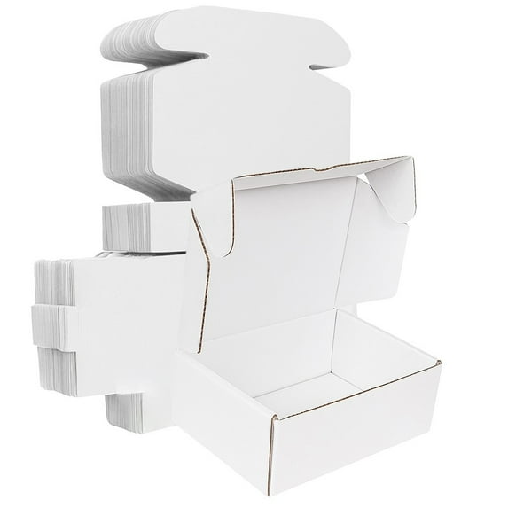 Ucanpack E Flute Lightweight Mailer Box Corrugated Mailer Box White Medium, 12 x 6 x 3½" - 50 Pcs
