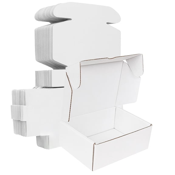Ucanpack Deluxe Mailer Box Corrugated Moving Boxes 3mm Thick Medium White, 12 x 9 x 6" - 50 Pcs