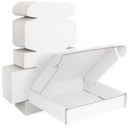 Ucanpack E Flute Lightweight Mailer Box Corrugated Mailer Box White Small, 5 x 3 x 3 - 50 Pcs