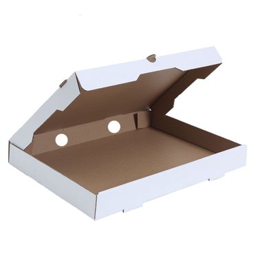 50 Pack White Corrugated Pizza Boxes - 12x12 Inches | Flat Shipping, No Tape Needed, Made In USA