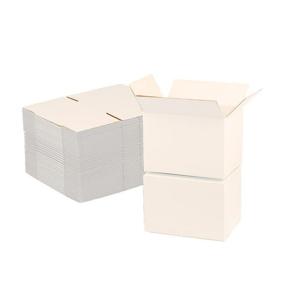 Ucanpack Deluxe Mailer Box (E Flute) Cardboard Moving Box, White, 12 x 4 x 4" - 25 Pcs