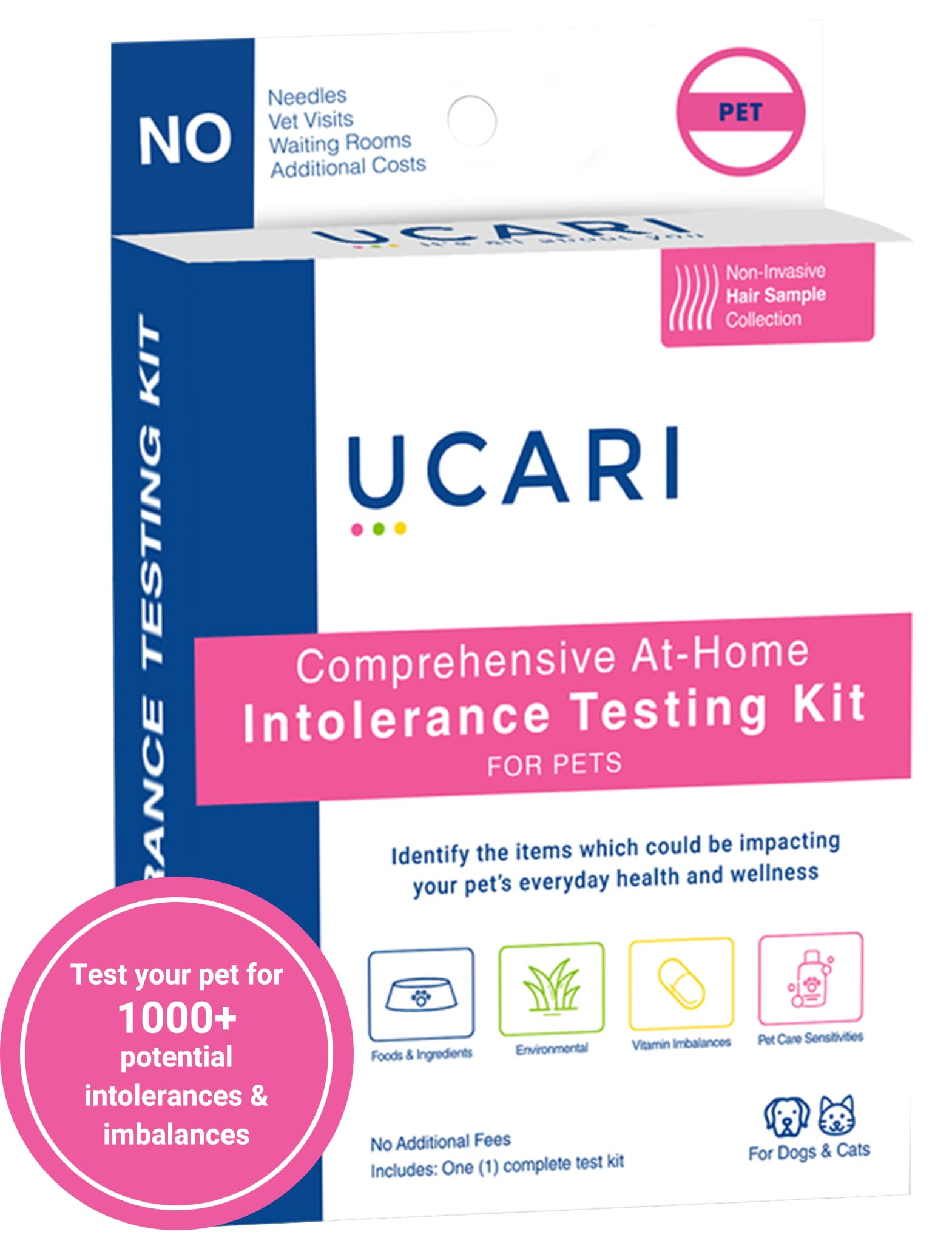UCARI Pet Sensitivity Test STF9 Screens for 1000+ Intolerances Food