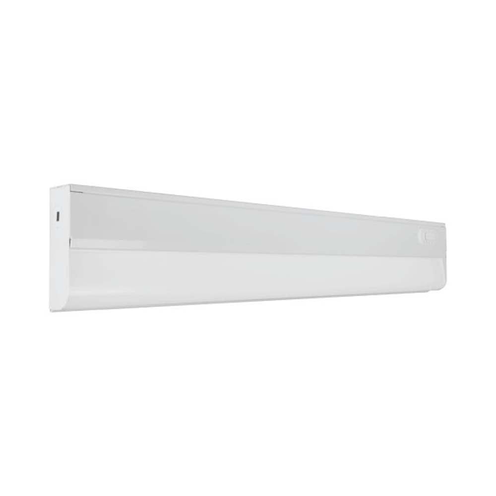21-inch Matte White Metal LED Under Cabinet Light Bar