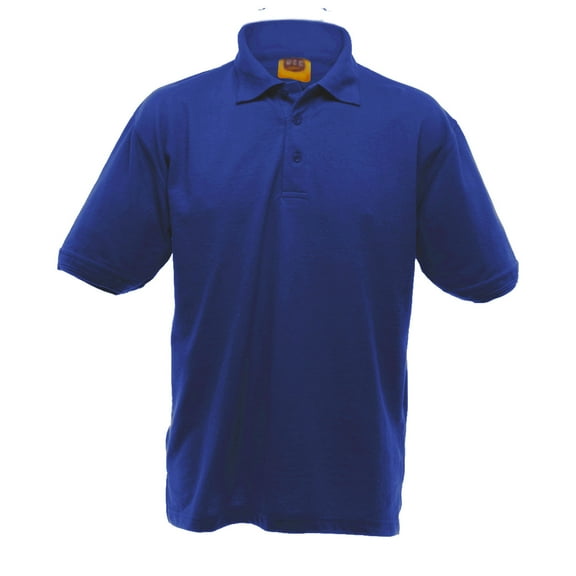 UCC 50/50 Mens Heavweight Plain Pique Short Sleeve Polo Shirt