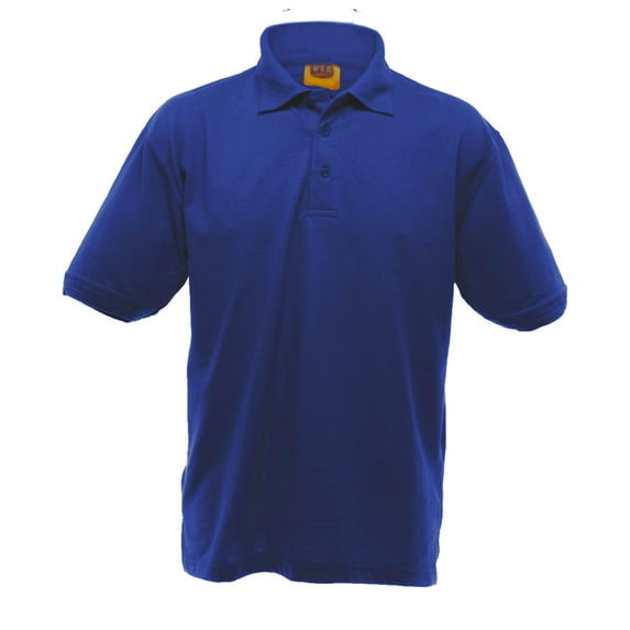 UCC 50/50 Mens Heavweight Plain Pique Short Sleeve Polo Shirt