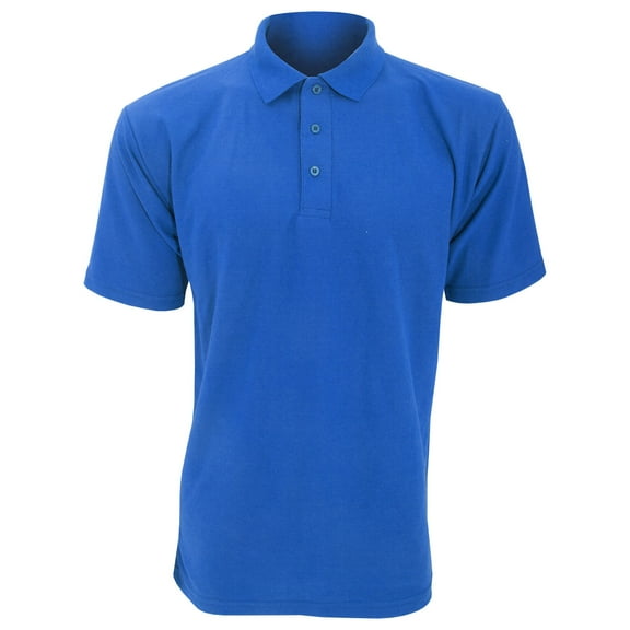 UCC 50/50 Mens Plain Pique Short Sleeve Polo Shirt