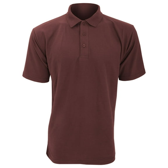 UCC 50/50 Mens Plain Pique Short Sleeve Polo Shirt