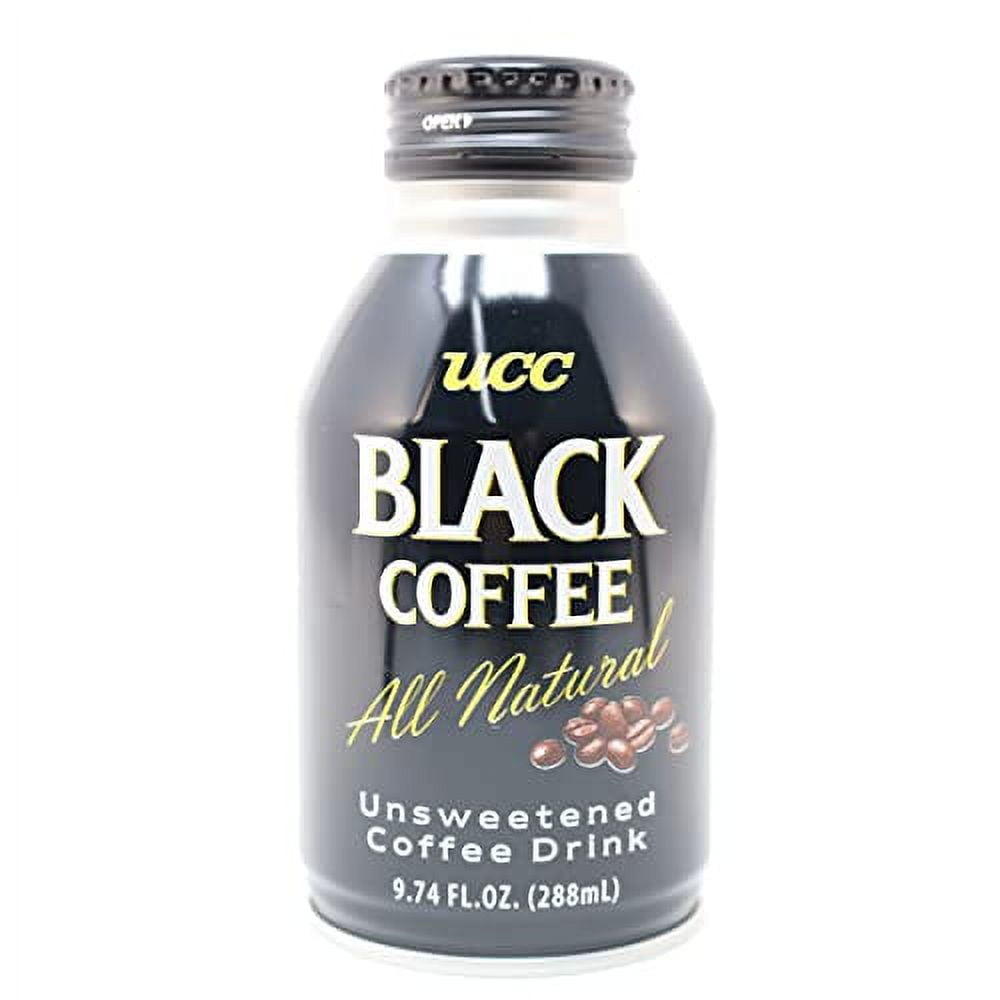 UCC Black Coffee All Natural Unsweetened Coffee Drink (4 9.7Oz Can