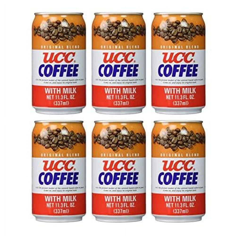 UCC Canned Coffee Blend With Milk Drink 6 Pack (Original Coffee Blend