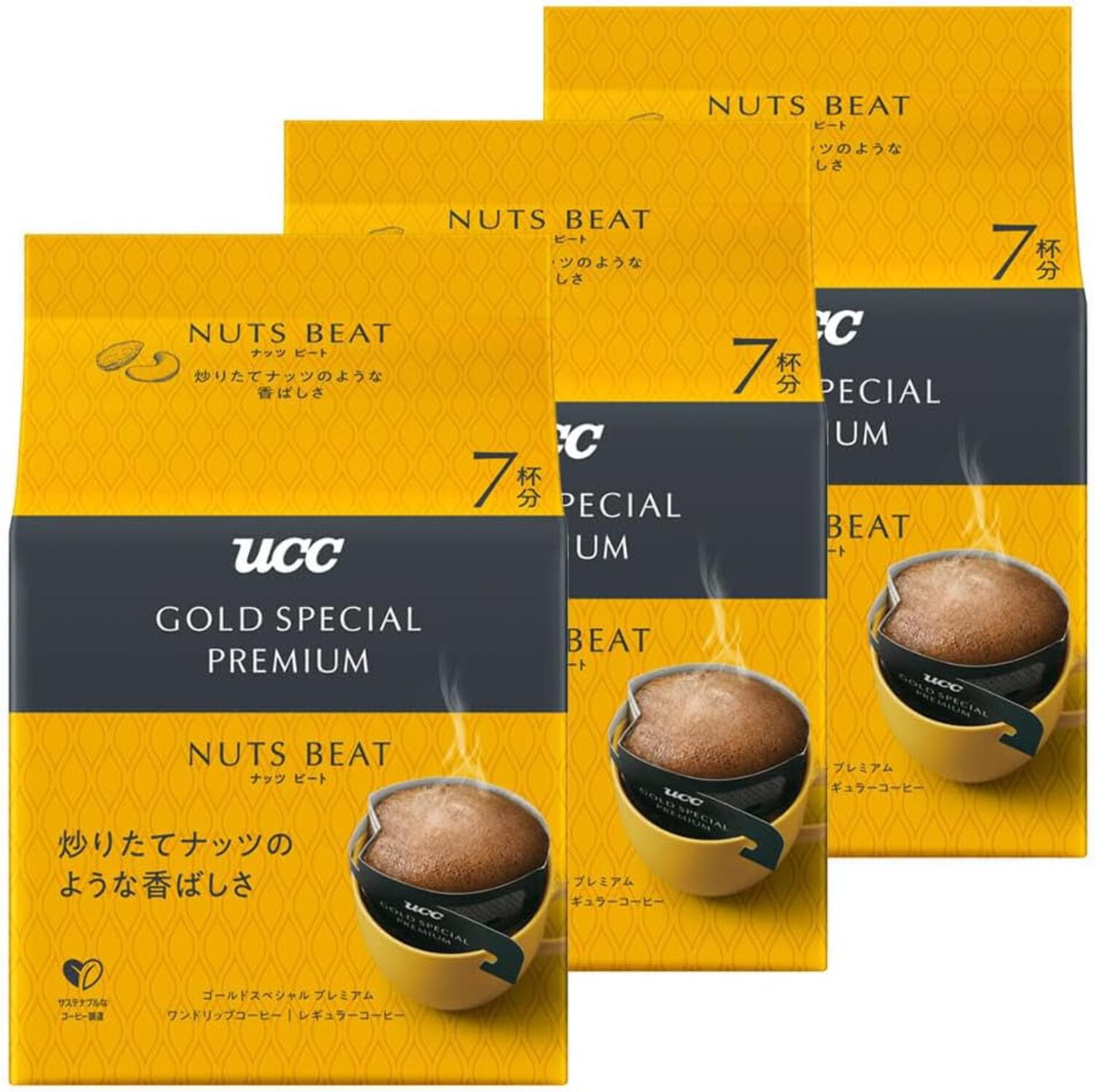 UCC GOLD SPECIAL PREMIUM One Drip Coffee PEANUTS BEAT 3 Packs Japan