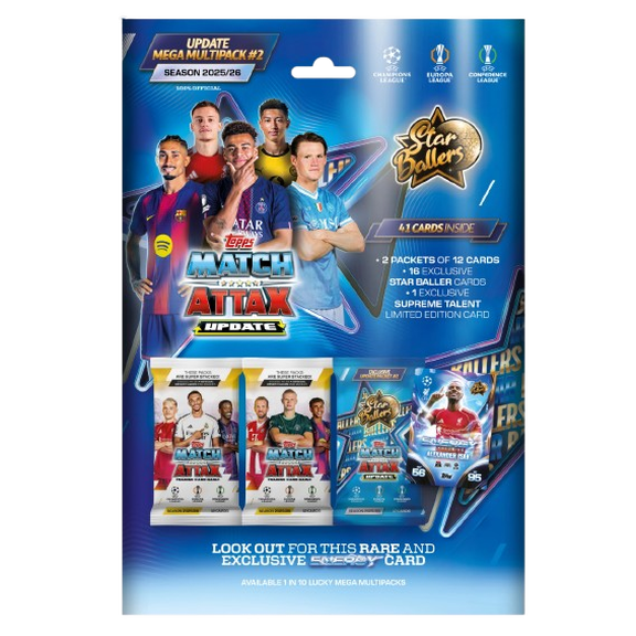 UCC Match Attax 2025/26 - Update Mega Multipack #2 - Star Ballers