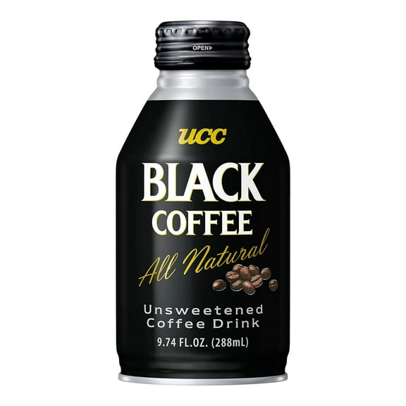 UCC Ready to Drink Black Coffee, 9.74 FL OZ (Pack of 24), Imported from Japan