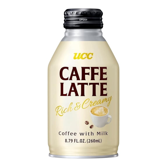 UCC Ready to Drink Caffe Latte, 8.79 FL OZ (Pack of 24), Imported from Japan