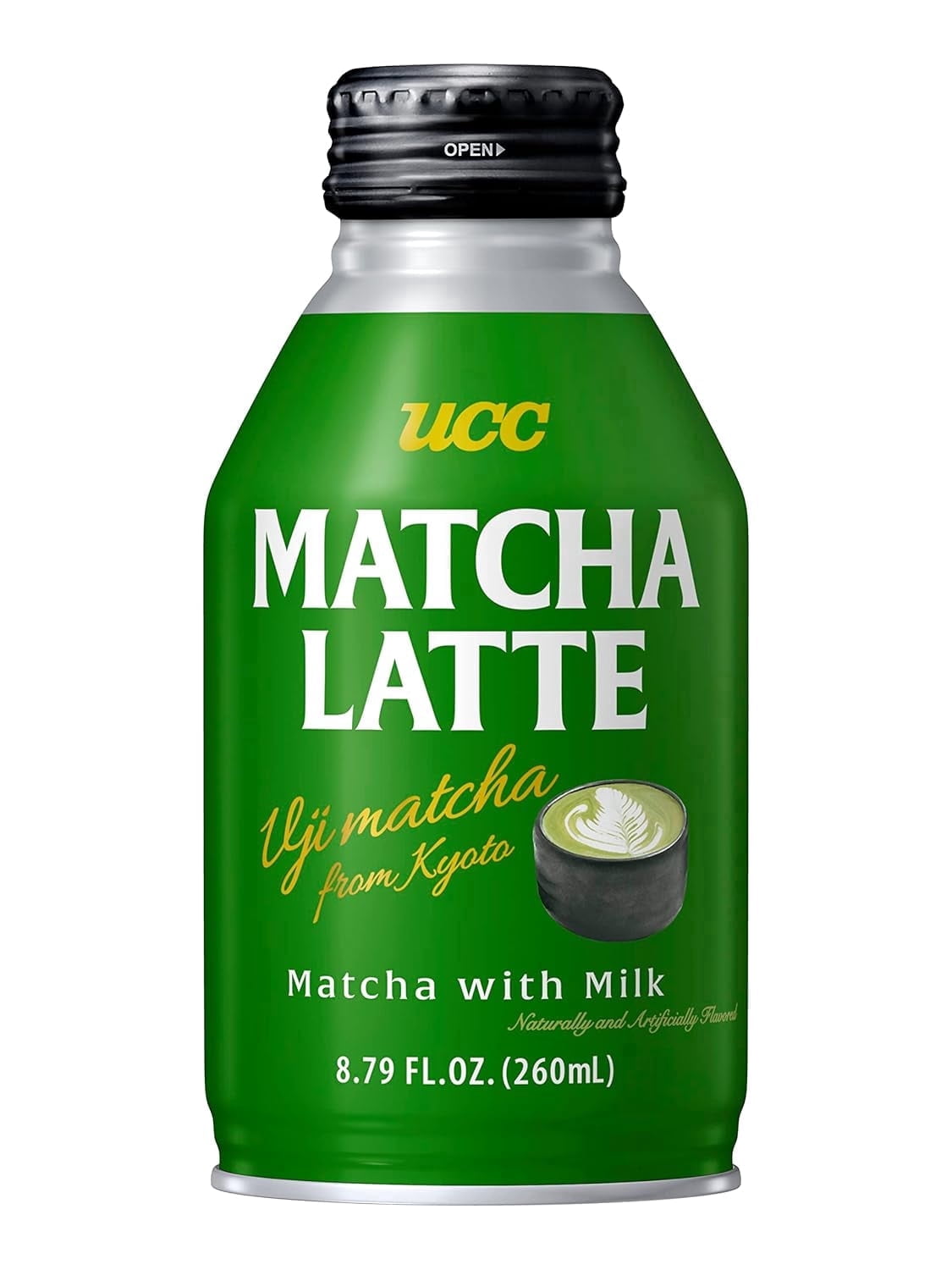 UCC Ready to Drink Matcha Latte, 8.79 FL OZ (Pack of 24)