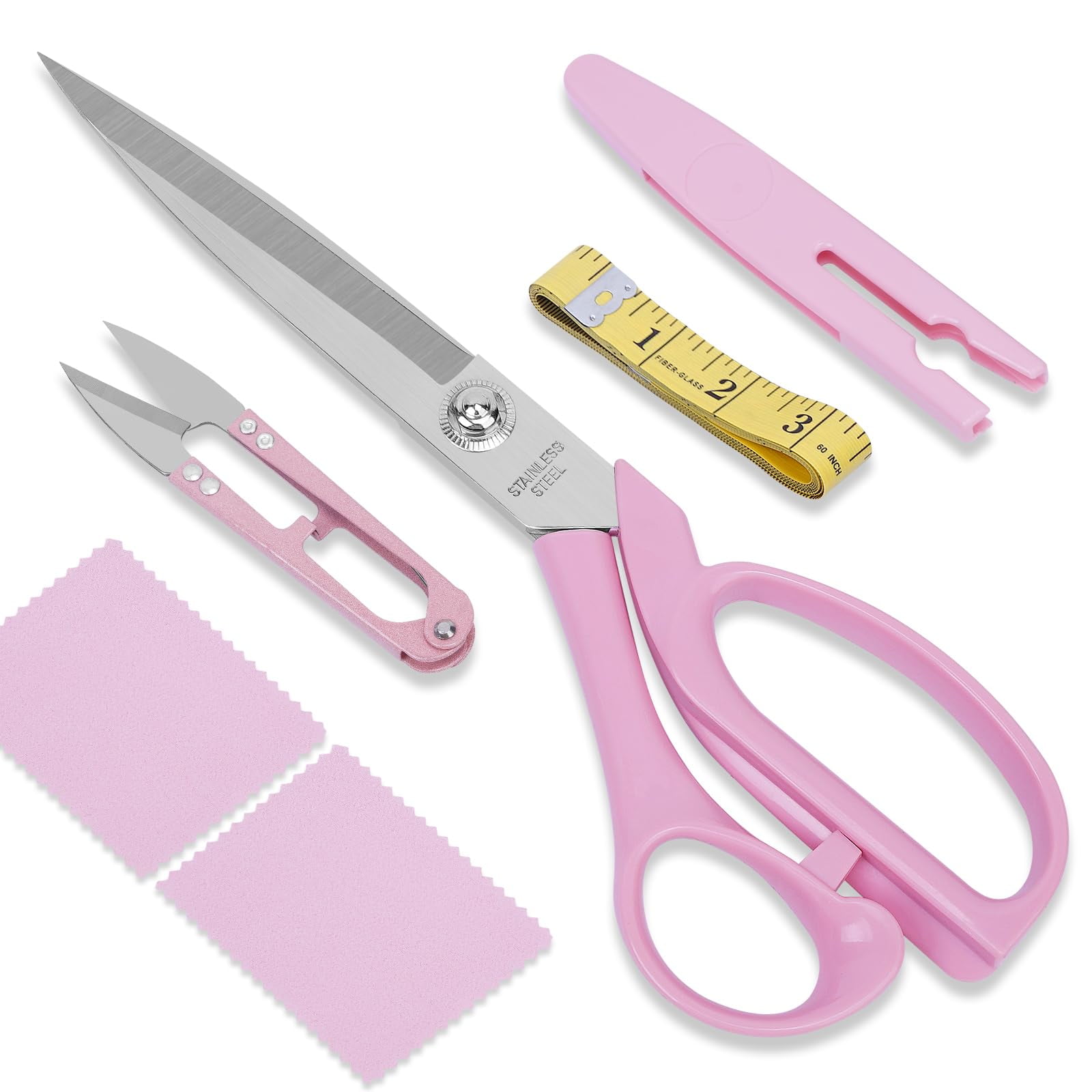 UCEC Upgraded & Lighter Fabric Scissors Sewing Shears, 9 Inch Heavy ...