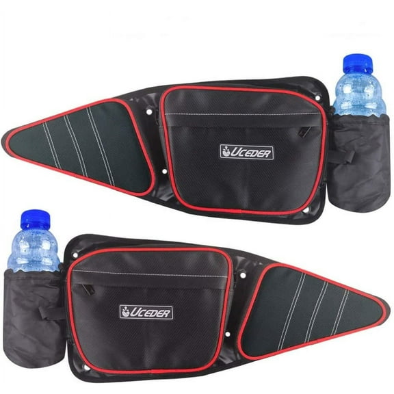 UCEDER RZR Side Door Bags fits for Polaris RZR XP 1000 900XC S900 Storage Bag with Knee Protection Pad