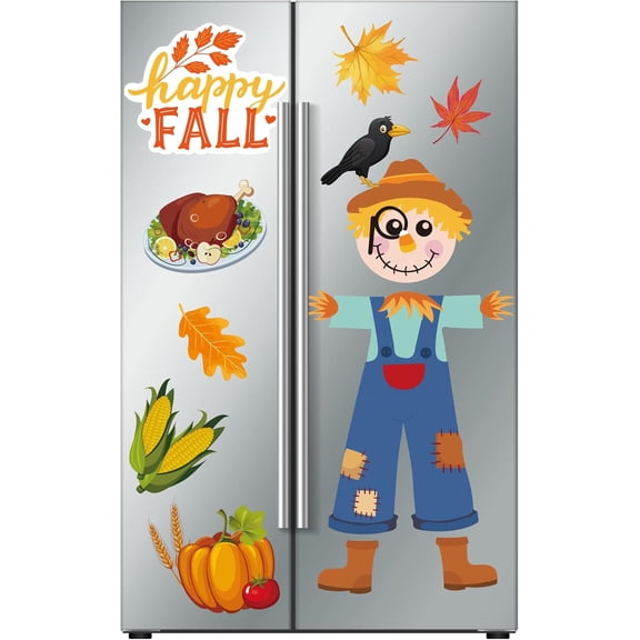 UCEI 21PC Build A Scarecrow Refrigerator Magnets DIY Fall Thanksgiving Decor