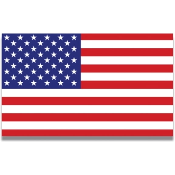 UCEI American Flag Car Magnet Waterproof Rectangular Sticker 3x5 Inch