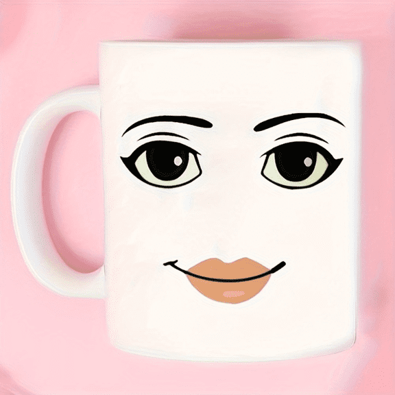 UCEI Funny Face Coffee Mug 11oz White Ceramic Cup Dishwasher Safe Novelty Gift