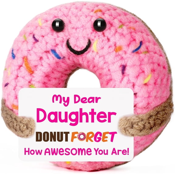 UCEI Handmade Crochet Donut Plush Daughter Gift 3.1 Inch