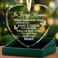 thumbnail image 1 of UCEI Heart Shaped Crystal Glass Ornament In Loving Memory Memorial Keepsake with Butterflies Hanging Decor Sympathy Gift with Gift Box, 1 of 14
