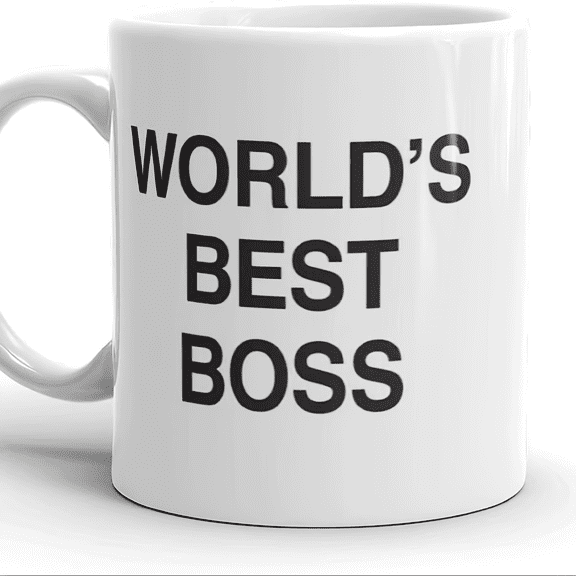 UCEI Worlds Best Boss Coffee Mug Dunder Mifflin The Office Ceramic Cup 11oz White