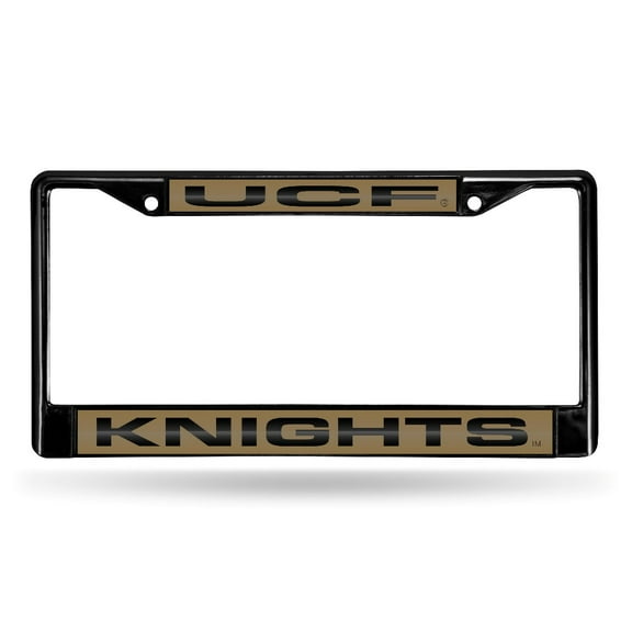 UCF Central-Florida-Knight's Black Metal License Plate Frame Holder