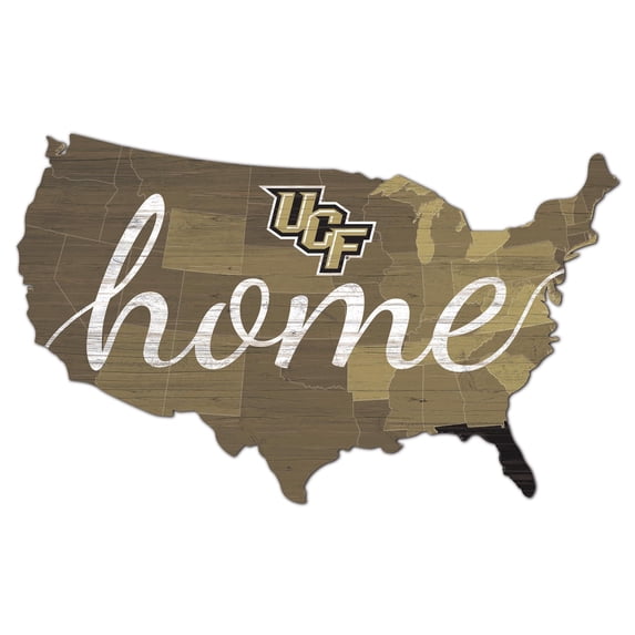 UCF Knights 18'' x 18'' USA Shape Cutout Sign
