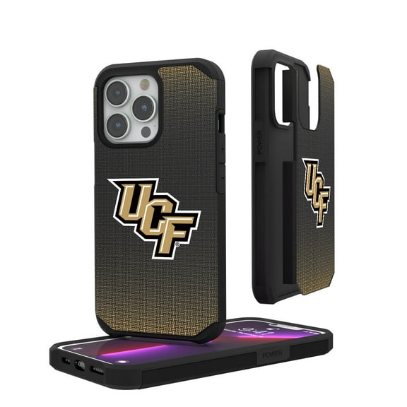 UCF Knights Linen Logo iPhone Rugged Case