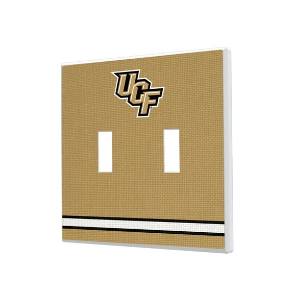UCF Knights Stripe Design Double Toggle Light Switch Plate