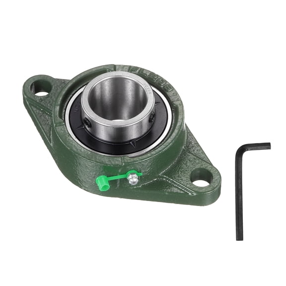 UCFL208 Pillow Block Bearings, 40mm Bore Self Alignment, Solid Cast Iron Base, Chrome Steel Flange Mounted Pillow Block Ball Bearing, (ABEC3)