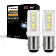 UCINNOVATE 1157 2057 2357 7528 BAY15D Base LED Bulbs White, 2 Pcs LED Replacement for Turn Signal/Parking Running Lights, Brake Tail Side Marker Light  DC 9-30V