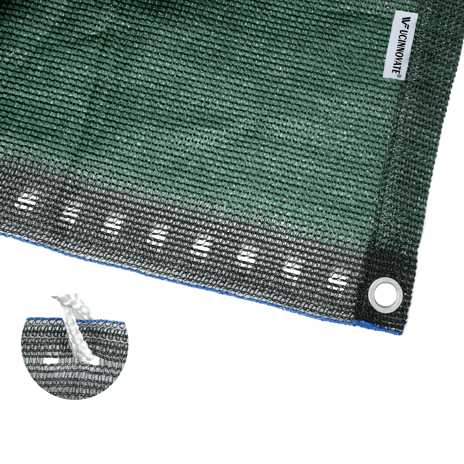 UCINNOVATE 70 Green Shade Cloth 10 x 10 ft Sunblock Mesh Fabric