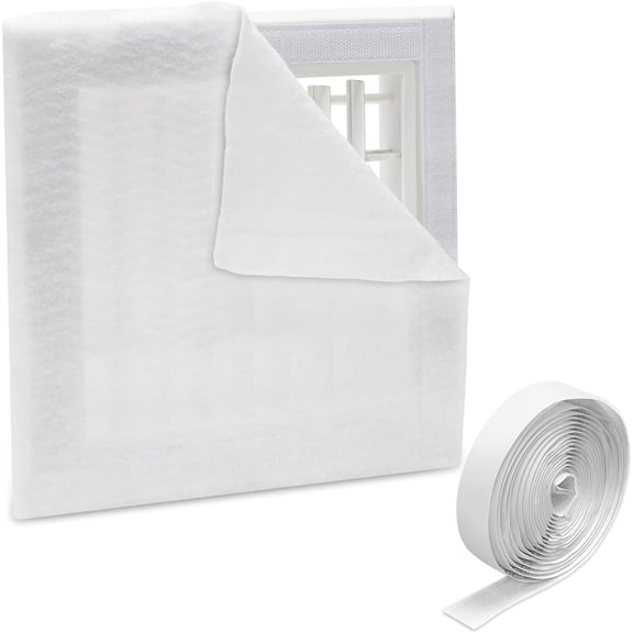 UCINNOVATE MERV 13 Air Vent Filters, 39"x90" Electrostatic Vent Filter Kit with 125" Installation Tape, 24.7 Ft Cut to Size AC Filter Material for Floor Home Ceiling HVAC