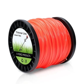 UCINNOVATE String Trimmer Line, 1 Spool Round Weed Eater String 2.4mm x 100m, Premium Nylon Weed Wacker String, 095 Trimmer Line Heavy Duty for Lawn Mowers, Trimmers, Orange (0.095 inch x 328 ft)