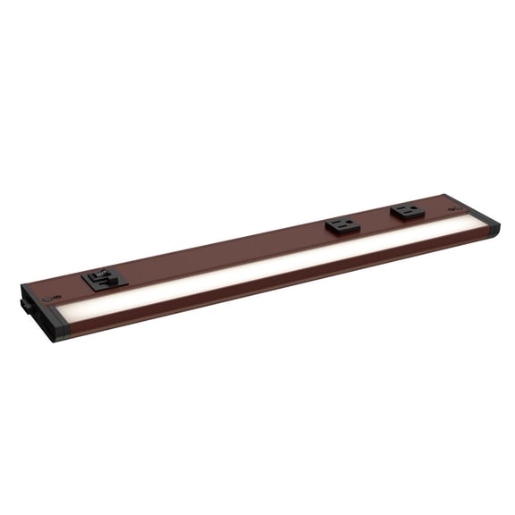 UCL-89864BZ-3PO-Maxim Lighting-CounterMax 5K - 10W 1 LED Under Cabinet with 3 Prong-1 Inches Tall and 18 Inches Length-Bronze Finish